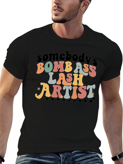 Bombass Lash Artist Black T-Shirt