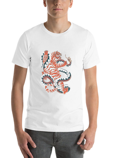 Tiger vs Snake Graphic Tee - Unique Design!
