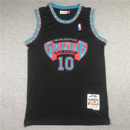 Men's Memphis Grizzlies Mike Bibby #10 Black Classics Swingman Jerseys