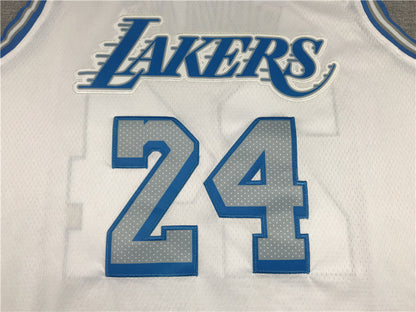Men's Los Angeles Lakers Kobe Bryant White 2020/21 Swingman Jerseys City Edition