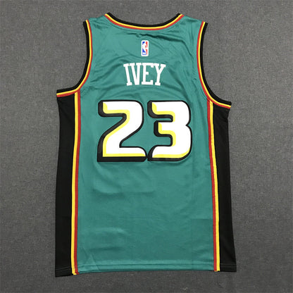 Men's Detroit Pistons Jaden Ivey #23 Green Swingman Jerseys