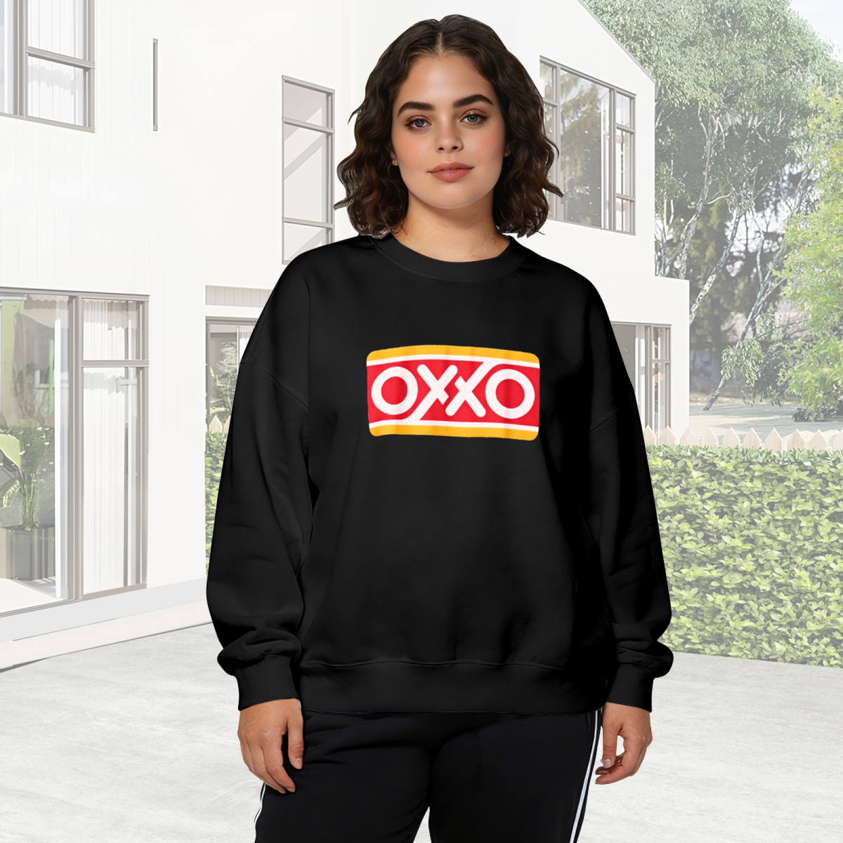 OXXO Classic Mexican Convenience Store Logo Crewneck Sweatshirt