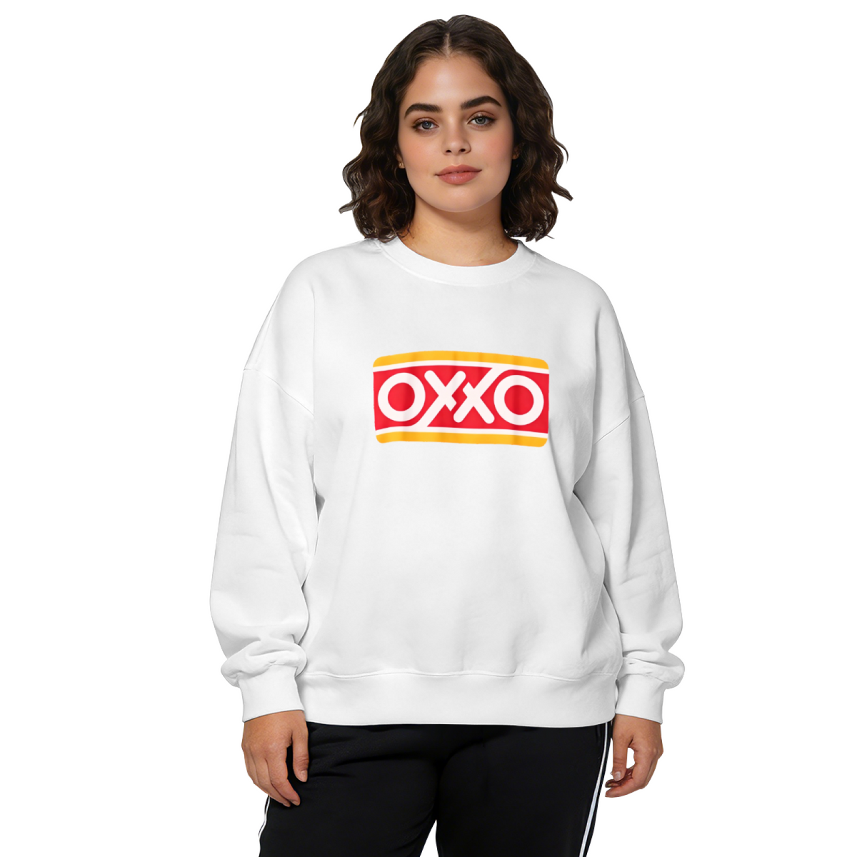 OXXO Classic Mexican Convenience Store Logo Crewneck Sweatshirt