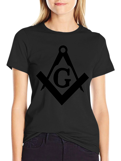 Masonic Square & Compasses Black T-Shirt