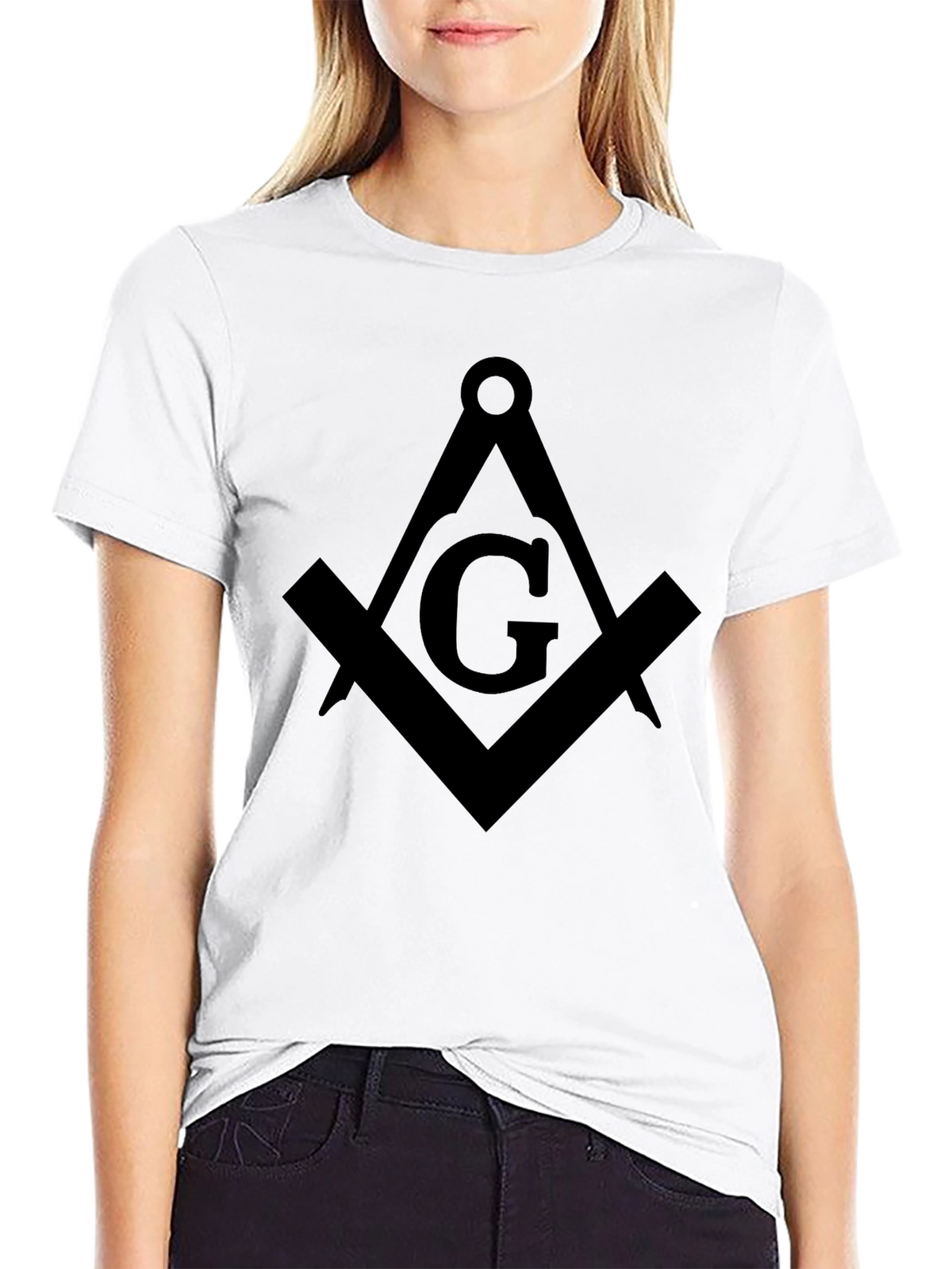 Masonic Square & Compasses Black T-Shirt