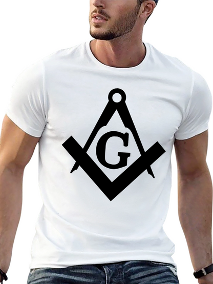 Masonic Square & Compasses Black T-Shirt