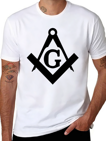 Masonic Square & Compasses Black T-Shirt