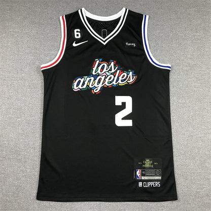 Men's LA Clippers Kawhi Leonard #2 Black 2022/23 Fastbreak Jerseys - City Edition