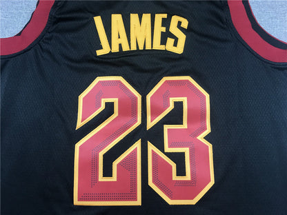 Men's Cleveland Cavaliers LeBron James #23 Black Swingman Player Jerseys
