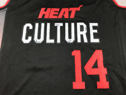 Men's Miami Heat Tyler Herro #14 Black 2023/24 Swingman Jerseys - City Edition