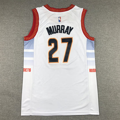 Men's Denver Nuggets Jamal Murray #27 Silver 2022/23 Swingman Jerseys - City Edition