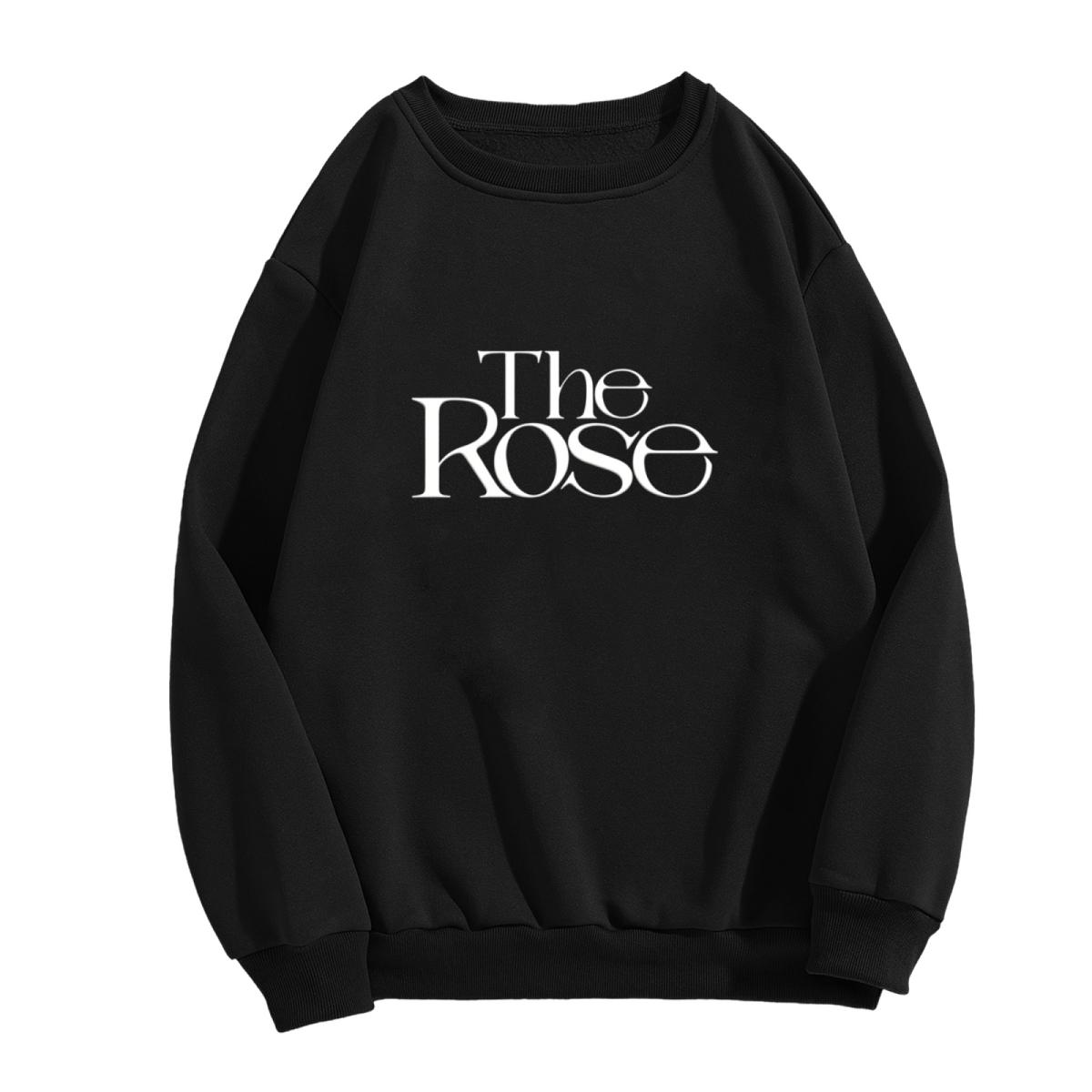The Rose Elegant Retro Script Lettering Crewneck Sweatshirt