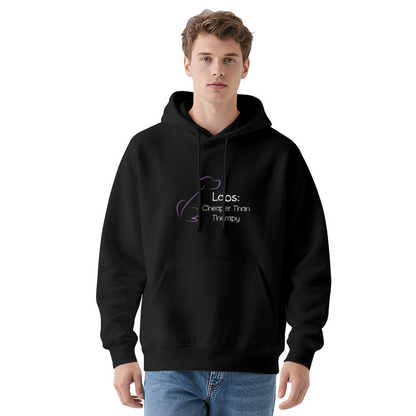 Dogs Cheaper Than Therapy Cute Soft Black Hoodie, Pet Lover Comfort Top