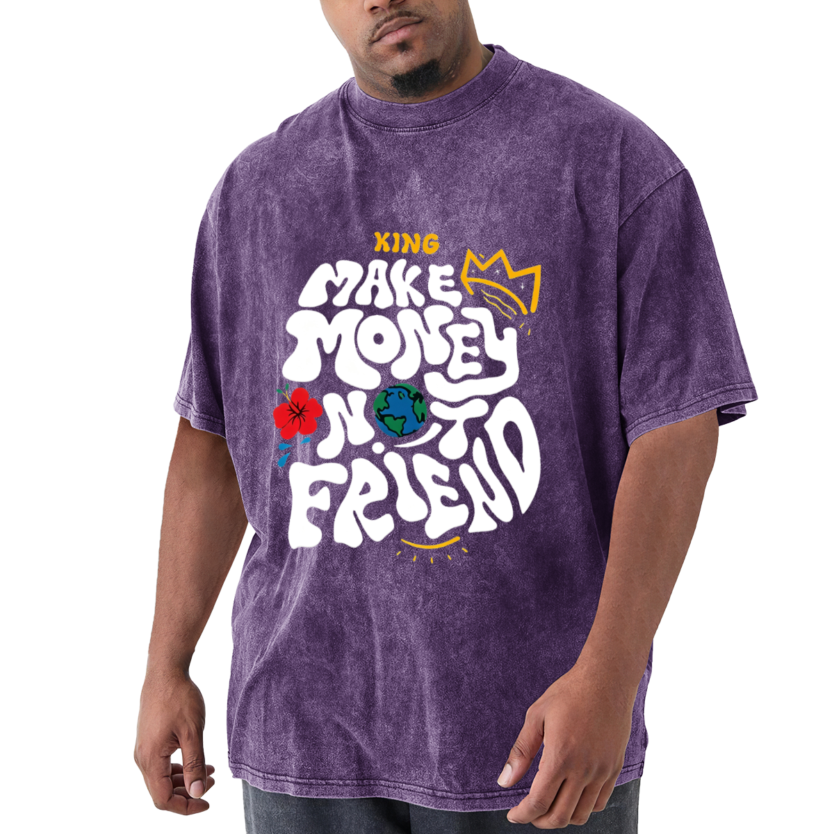 Make Money Not Friends King Graffiti Design
