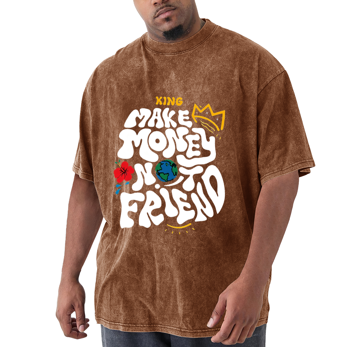 Make Money Not Friends King Graffiti Design