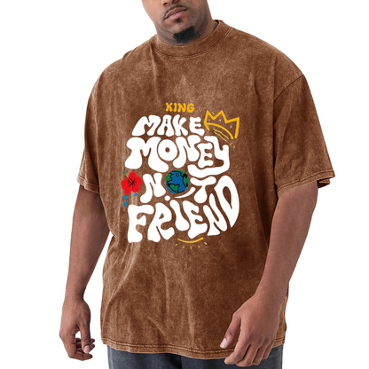 Make Money Not Friends King Graffiti Design