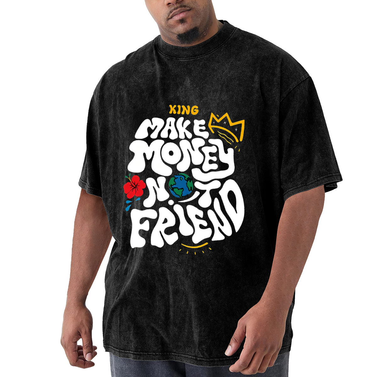 Make Money Not Friends King Graffiti Design