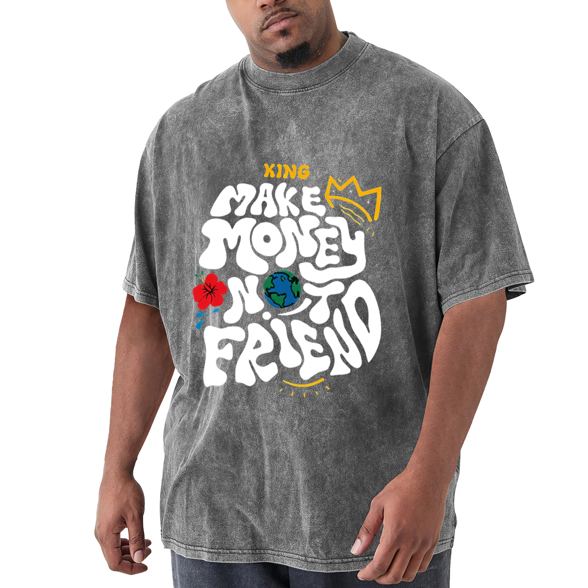 Make Money Not Friends King Graffiti Design