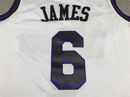 Men's Los Angeles Lakers LeBron James #6 White 2022/23 Authentic Jerseys - City Edition