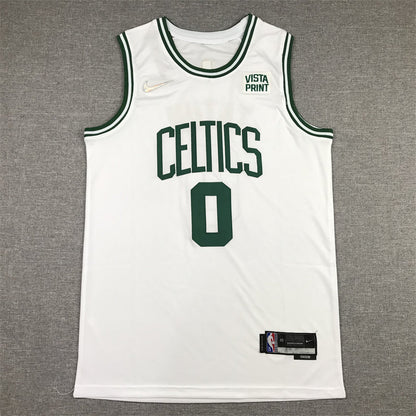 Men's Boston Celtics Jayson Tatum #0 NBA White Swingman Jerseys