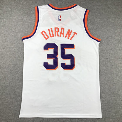 Men's Phoenix Suns Kevin Durant #35 White 2023/24 Fast Break Replica Jerseys - Association Edition