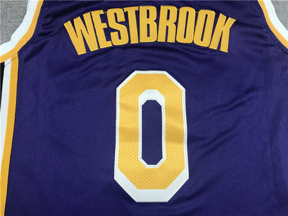 Men's Los Angeles Lakers Russell Westbrook Purple 2020/21 Swingman Player Jerseys