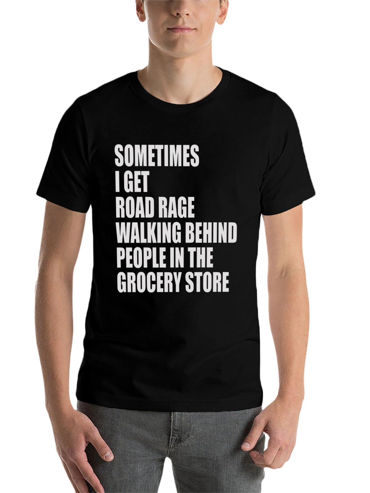 Road Rage Grocery Store Humor Tee