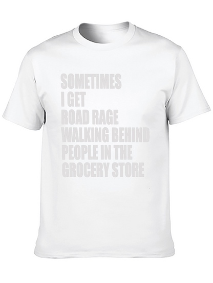 Road Rage Grocery Store Humor Tee