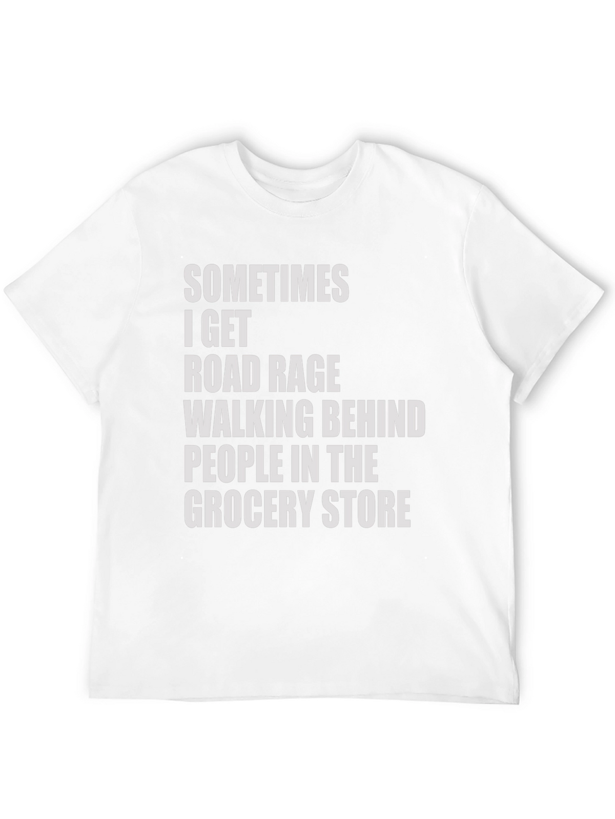 Road Rage Grocery Store Humor Tee