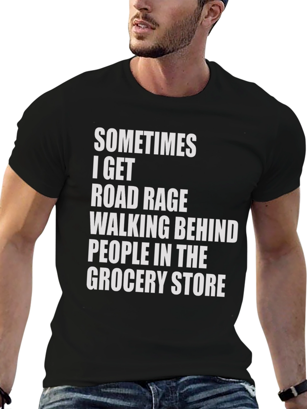Road Rage Grocery Store Humor Tee