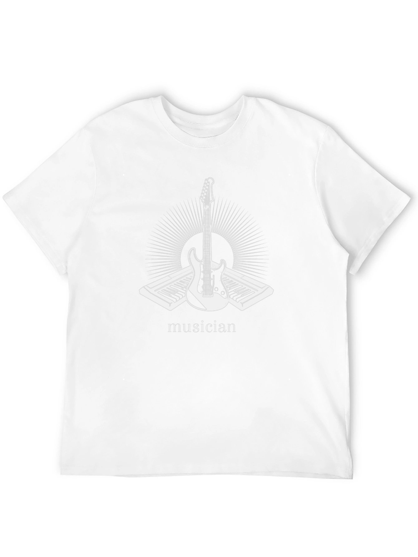 Musician Graphic T-Shirt - Black Cotton Tee
