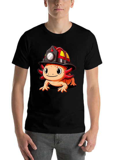 Axolotl Firefighter T-Shirt