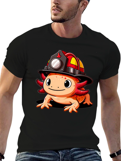 Axolotl Firefighter T-Shirt