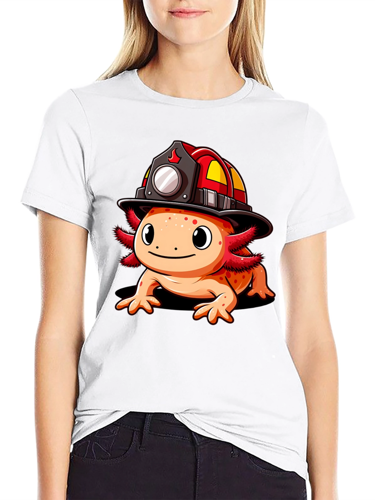 Axolotl Firefighter T-Shirt