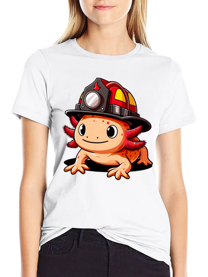 Axolotl Firefighter T-Shirt