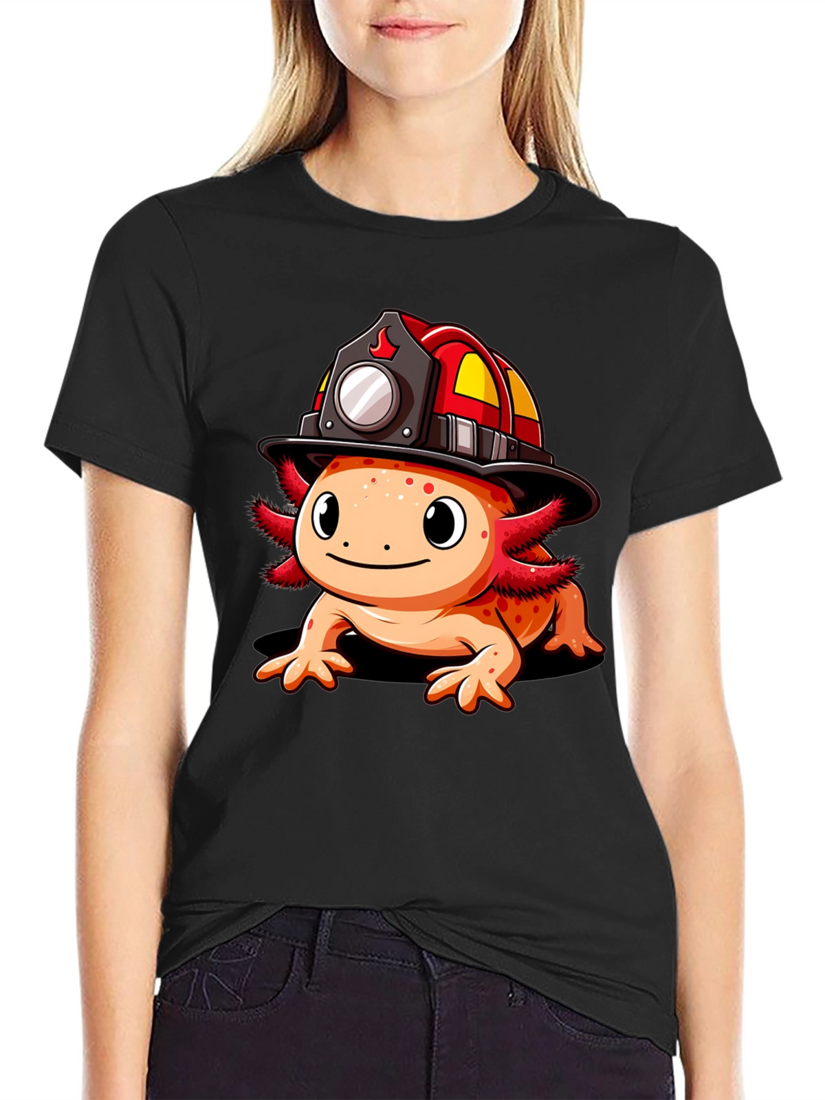 Axolotl Firefighter T-Shirt