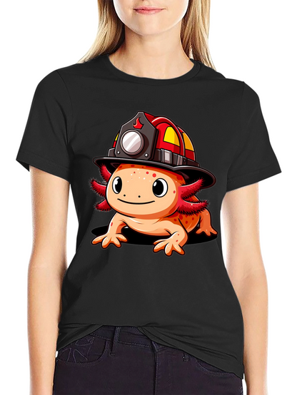 Axolotl Firefighter T-Shirt