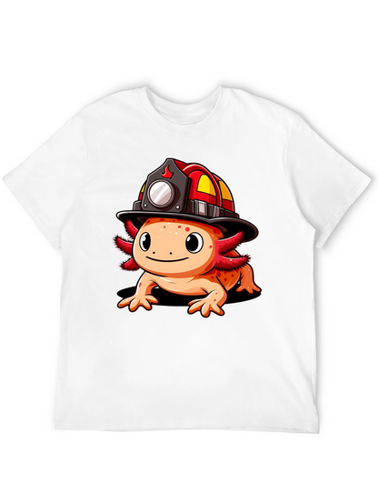 Axolotl Firefighter T-Shirt