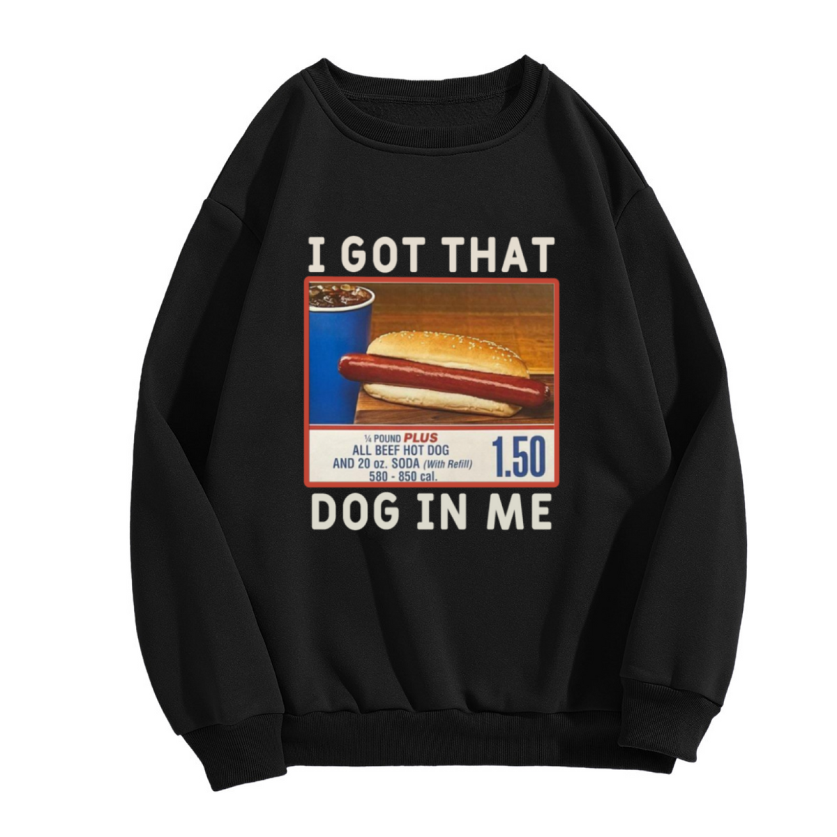 Black Cat On Moon Mystical Witchy Aesthetic Crewneck Sweatshirt