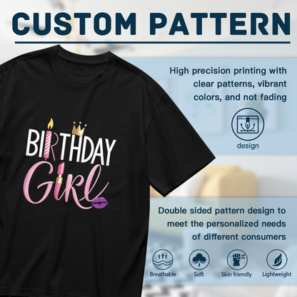 Glam Birthday Girl Party Graphic Women¡¯s Tee