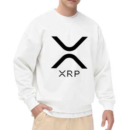 XRP Crypto Currency Logo Graphic Crewneck Sweatshirt
