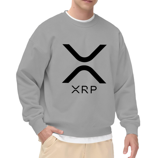XRP Crypto Currency Logo Graphic Crewneck Sweatshirt