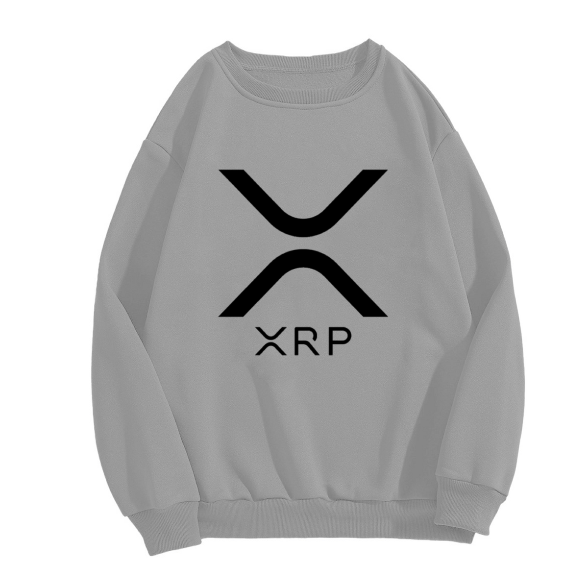 XRP Crypto Currency Logo Graphic Crewneck Sweatshirt