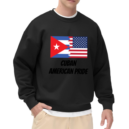 Cuban American Pride Heritage Flag Crewneck Sweatshirt