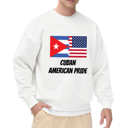 Cuban American Pride Heritage Flag Crewneck Sweatshirt
