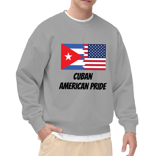 Cuban American Pride Heritage Flag Crewneck Sweatshirt