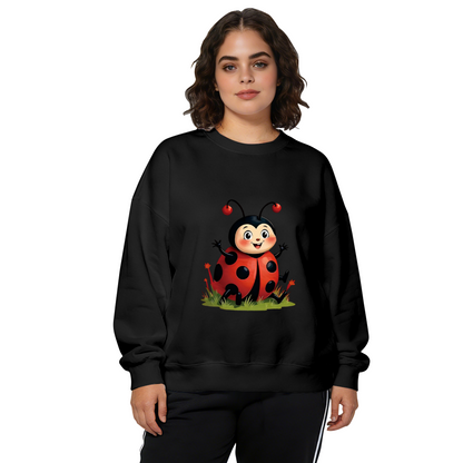 Adorable Cartoon Ladybug Cute Animal Crewneck Sweatshirt