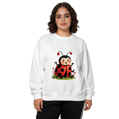 Adorable Cartoon Ladybug Cute Animal Crewneck Sweatshirt