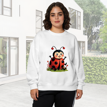 Adorable Cartoon Ladybug Cute Animal Crewneck Sweatshirt