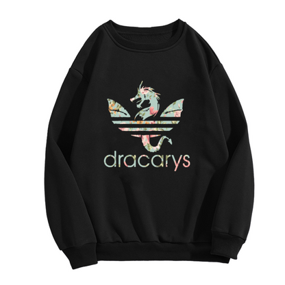 Dracarys Floral Dragon Fantasy Game Inspired Crewneck Sweatshirt